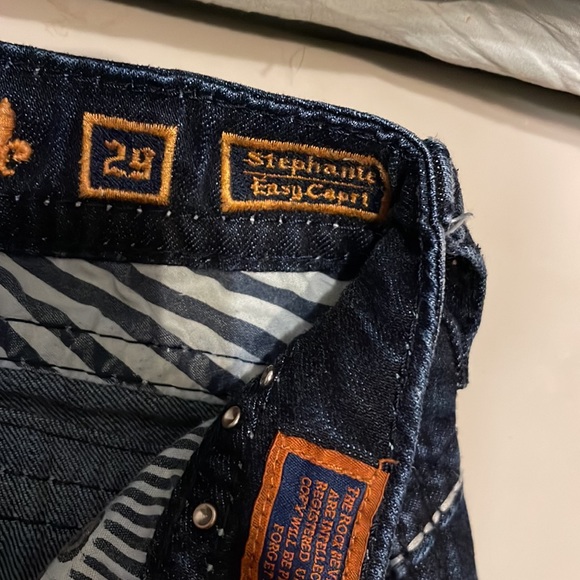 Rock Revival Denim Jeans Sz 29 stephanie easy capri - Picture 7 of 10